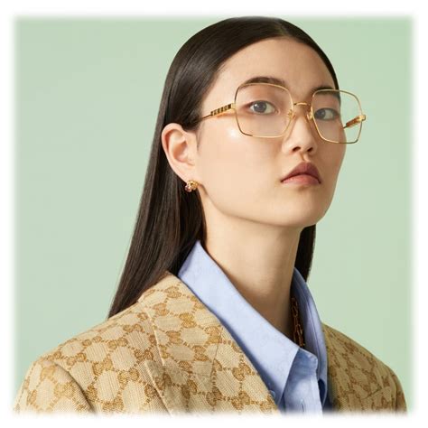 gucci big gold glasses|where to buy Gucci glasses.